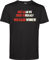 T-shirt Wij gaan winnen! | Feyenoord Supporter | Shirt Kampioen | Kampioensshirt | Zwart | maat XXL