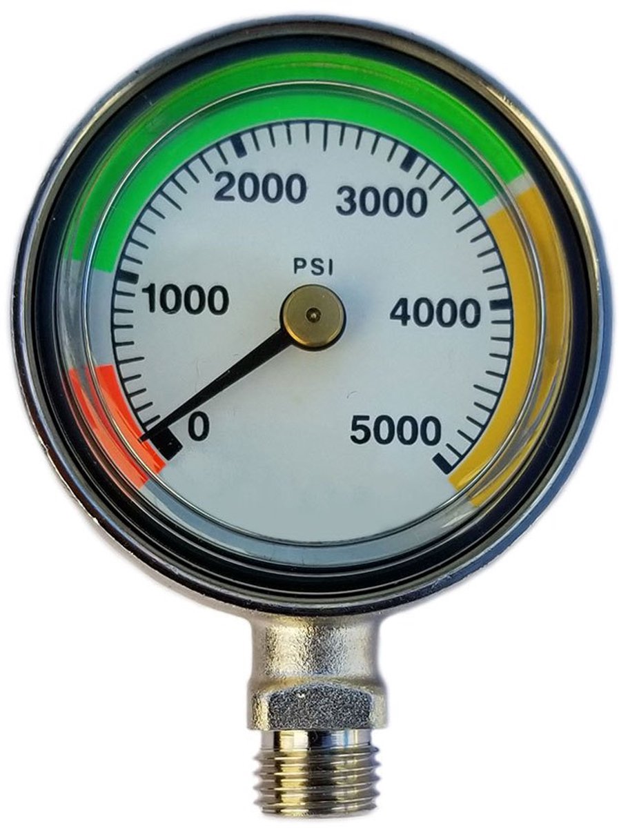 Metalsub Psi Manometer 50 Mm Zwart