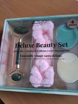 deluxe beauty set - geschenk vrouwen verjaardag - moeder dag - leuk geschenk - jade roller - haarband