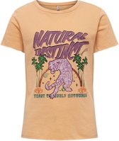Kids Only Lucy Fit S/S Palm Tiger T-shirt Meisjes - Maat 158/164