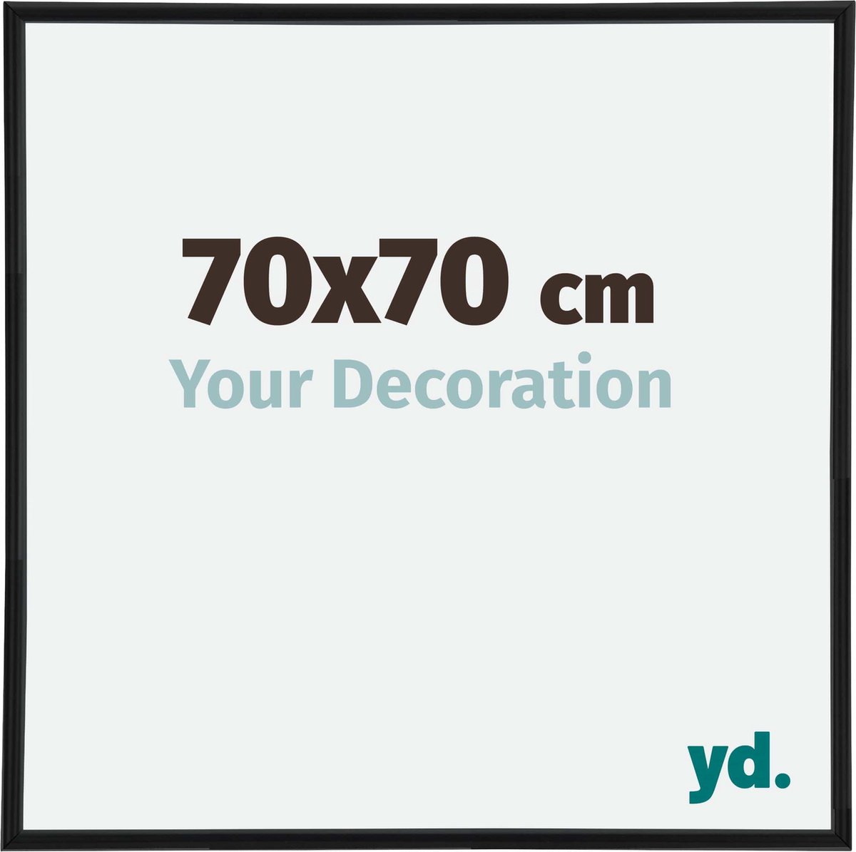 yd. Your Decoration - Fotolijst 70x70 cm - Kunststof - Zwart Mat - Annecy