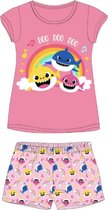 Bébé Shark Pyjama short Katoen Rose Taille 116
