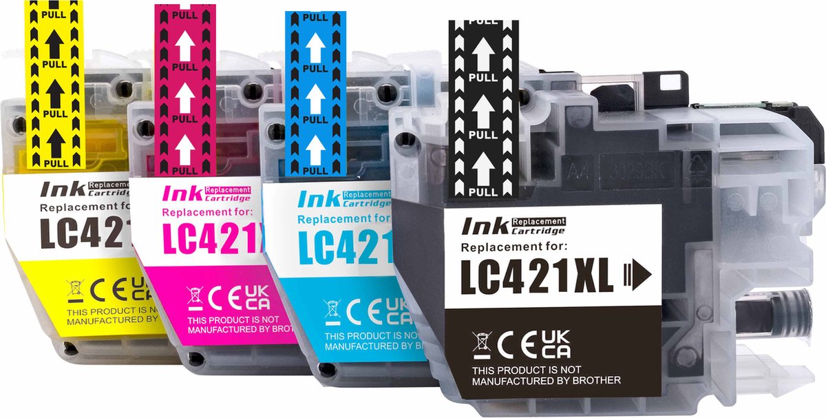  for Brother LC421XL Ink Cartridge Compatible Replacement Pack  for DCP-J1050DW MFC-J1010DW DCP-J1140DW Printer 12 Pack : Office Products