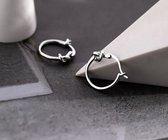 Oorringen - knot oorbellen - dames oorbellen - zilverkleurig - cadeau voor vrouw - Liefs Jade