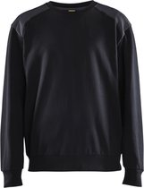 Blaklader Sweatshirt bi-colour 3580-1158 - Zwart/Medium grijs - XS