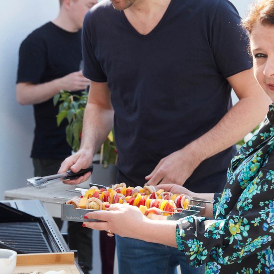 Barbecook - Brochettehouder - Geschikt voor 5 brochettes - RVS - 35.5x26.5x4.5cm - Afbeelding 6