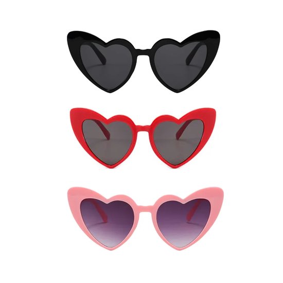 3 paar retro hippie-zonnebril, hippieglazen, zonnebrillen voor dames, retro kostuum, bril, metalen frame, retro zonnebril, voor carnaval
