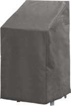 Winza Outdoor Covers - Premium - Duurzame Beschermhoes voor Stapelstoelen - Weerbestendig PP Textiel met Coating, Grijs, Waterdicht en UV-Bestendig - 66x66x128/88 cm - 2 Jaar Garantie