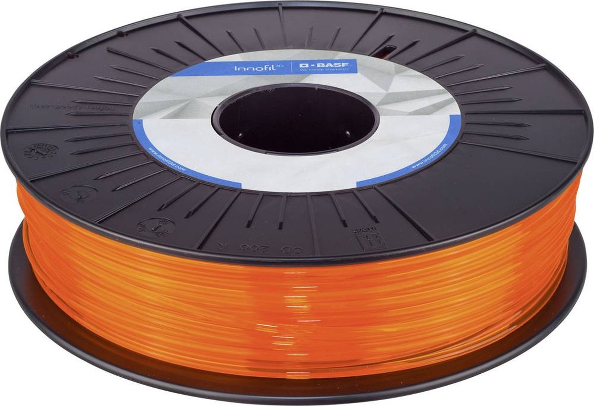 BASF Ultrafuse PLA-0010B075 PLA ORANGE TRANSLUCENT Filament PLA kunststof 2.85 mm 750 g Oranje (doorschijnend) 1 stuk(s