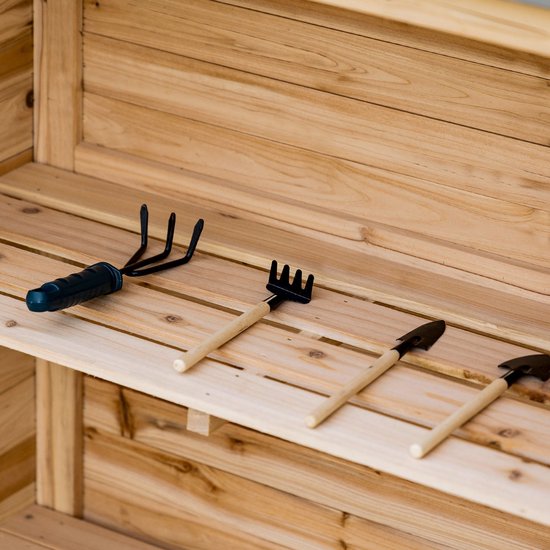 Outsunny Gartenschrank avec galvanisé Griffen und erhöhtem Edge 84B-629