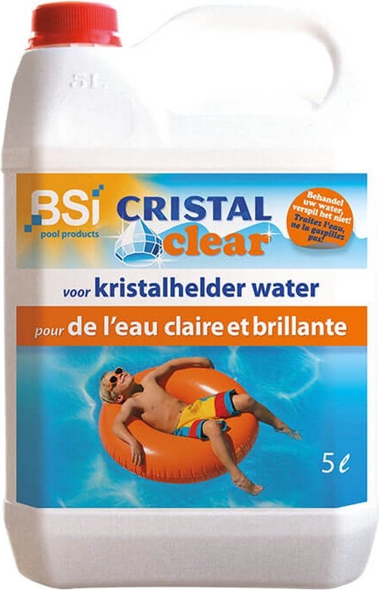 BSI - Cristal Clear - Voor Kristalhelder zwembadwater - Zwembad - Spa - 5 l