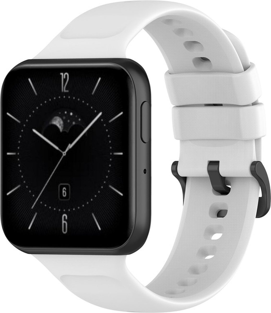 Siliconen bandje - geschikt voor OPPO Watch 3 - wit