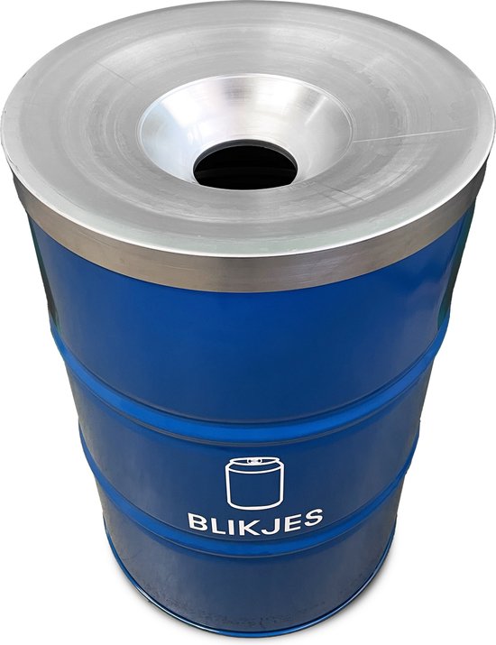 Poubelle de séparation des déchets BinBin BLUE 200 litres pour baril de  pétrole|... | bol.com