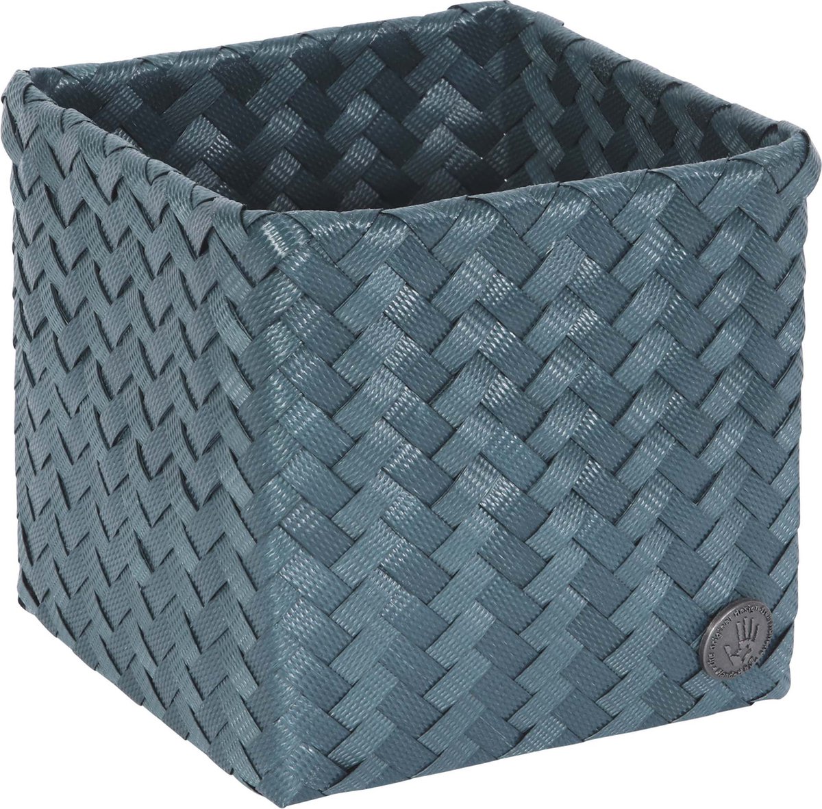 Open basket square 15 steel blue