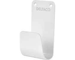 Deltaco EV-5116 - Kabelhouder - Voor Oplaadkabel Elektrische Auto - Wandhouder - Metaal - Wit