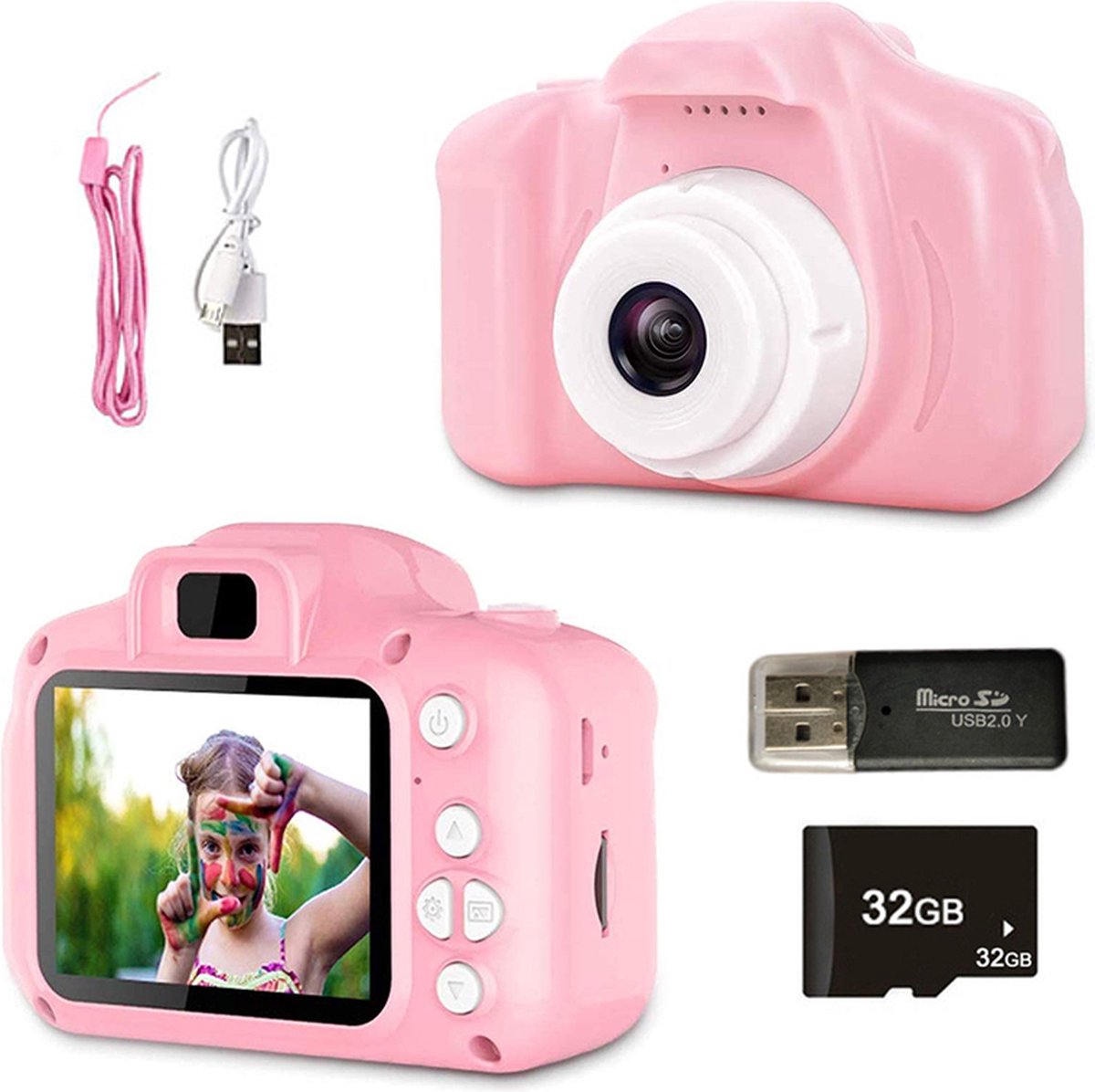 ornament pakket Nest Digitale Camera voor Kinderen - Kleur: Roze - Inclusief SD kaart - Roze  Kindercamera -... | bol.com