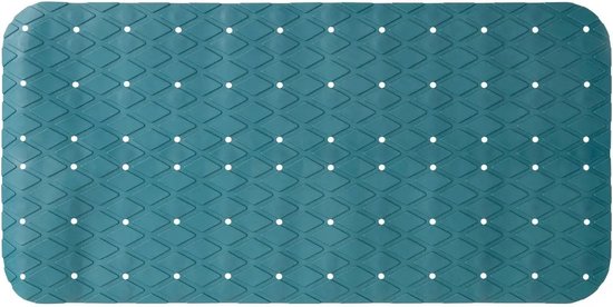 5Five Douche/bad anti-slip mat badkamer - pvc - emerald groen - 70 x 35 cm - met zuignappen
