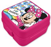 Lunch box Disney Minnie Mouse / lunch box pour enfant - rose - plastique - 14 x 8 cm
