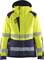 Blaklader 4456-1987 Dames Winterjas High Vis - High Vis Geel/Marineblauw - L