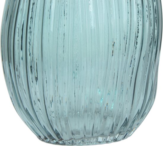 Blauw-groen kleine glazen vazen, set van 3 - kleurrijke bloemenvaas desktop - knoopvaas decoratief voor thuis, kantoor, tafeldecoratie