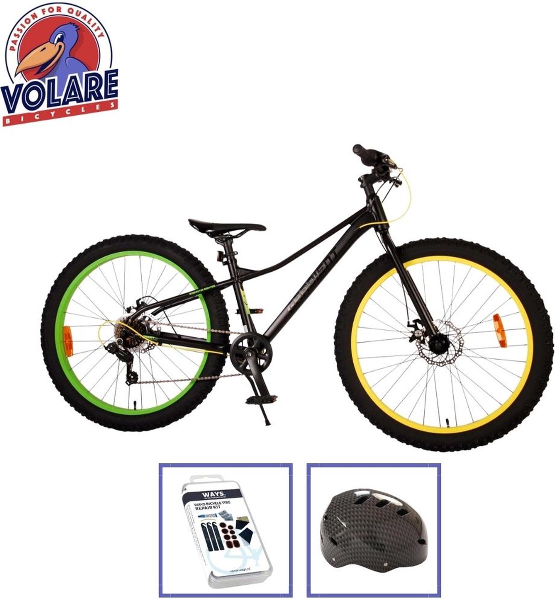 Vélo moto enfant Volare - garçon - 12 po - vert - assemblé à 95 %