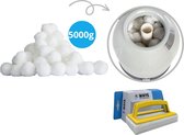 Flowclear Polysphere Filterbollen - 5000 gram & WAYS scrubborstel