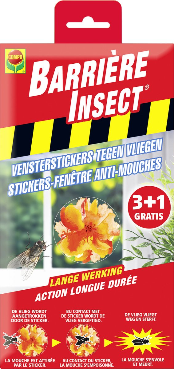 COMPO Barrière Insect Stickers-Fenêtre Anti-Mouches