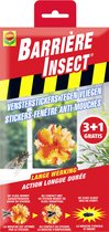 Stickers Fenêtre Insectes Barrière Contre les Mouches - effet longue durée 3 mois - sans odeur - 3 + 1 offert
