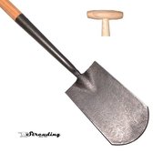 Streuding - Gesmede - Zwanenhals spade - 207 Onyx - met steel 75 cm Art nr 22554