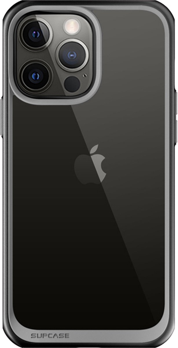 SUPCASE Unicorn Beetle Style Hoesje Geschikt voor de Apple iPhone 13 Pro - Schokbestendige Back Cover Transparant Zwart