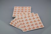 CombiCraft Paper Consumption Coin tapis ou coupons de consommation en karton lisse - Oranje 1 pièce - 1000 pièces