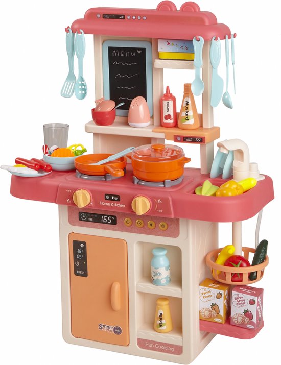 Zoem - Keuken – Roze - Mini - Kinderkeuken - Keukenspullen - Ingrediënten  -... | bol.com