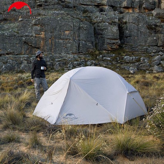 Tent 2 Persoons - Camping Tent - Kampeer Tent - Buiten Tentje - Waterdicht - Outdoor - Kamperen - Tenten - Kampeertent - Paars — afbeelding 2