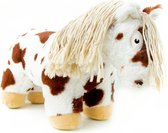 Crafty Ponies Paarden Knuffel - Paarden Speelgoed - Knuffel - Voor kind & baby - Pluche Paarden - Knuffelbeest - Speelgoed Kind - Stuffed Animal - 48cm - Bruinbont