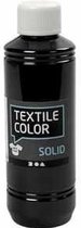 Peinture textile - Zwart - Solid - Opaque - Couleur Textile - Creotime - 250ml - 2 pcs