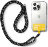 Ringke Holder Link Strap - Universeel Verstelbaar Telefoon Koord - Tarpaulin Geel - Zwart/Wit