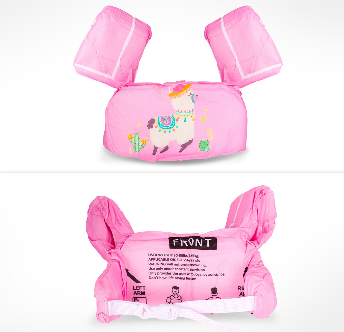 LBB - Puddle Jumper - Zwemvest - 2 - 6 jaar - 25kg - Zwemvest Kind - Alpaca - Zwembandjes - Drijfvest Kind — afbeelding 5