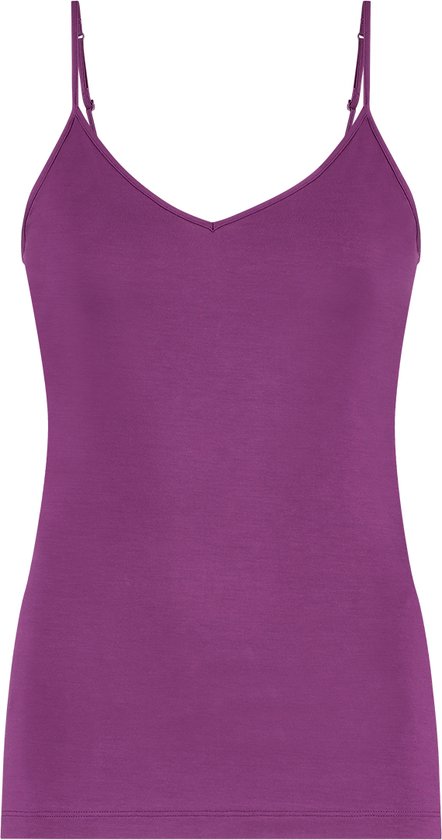 Secrets spaghetti top v-neck purple voor Dames | Maat XL