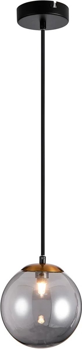 TSURU pendel 1x G9 LED incl. mat zwart/brons