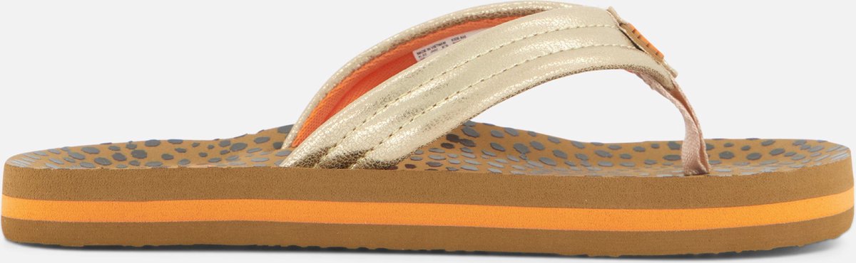 Reef Kids Ahiwild Meisjes Slippers - Bruin/Goud - Maat 35