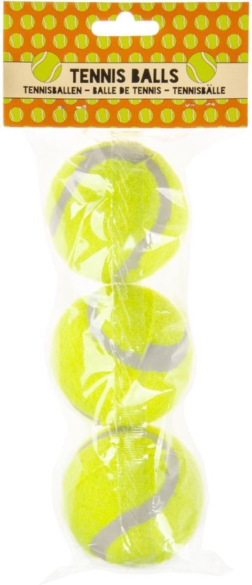 Tennisbal geel 12 stuks