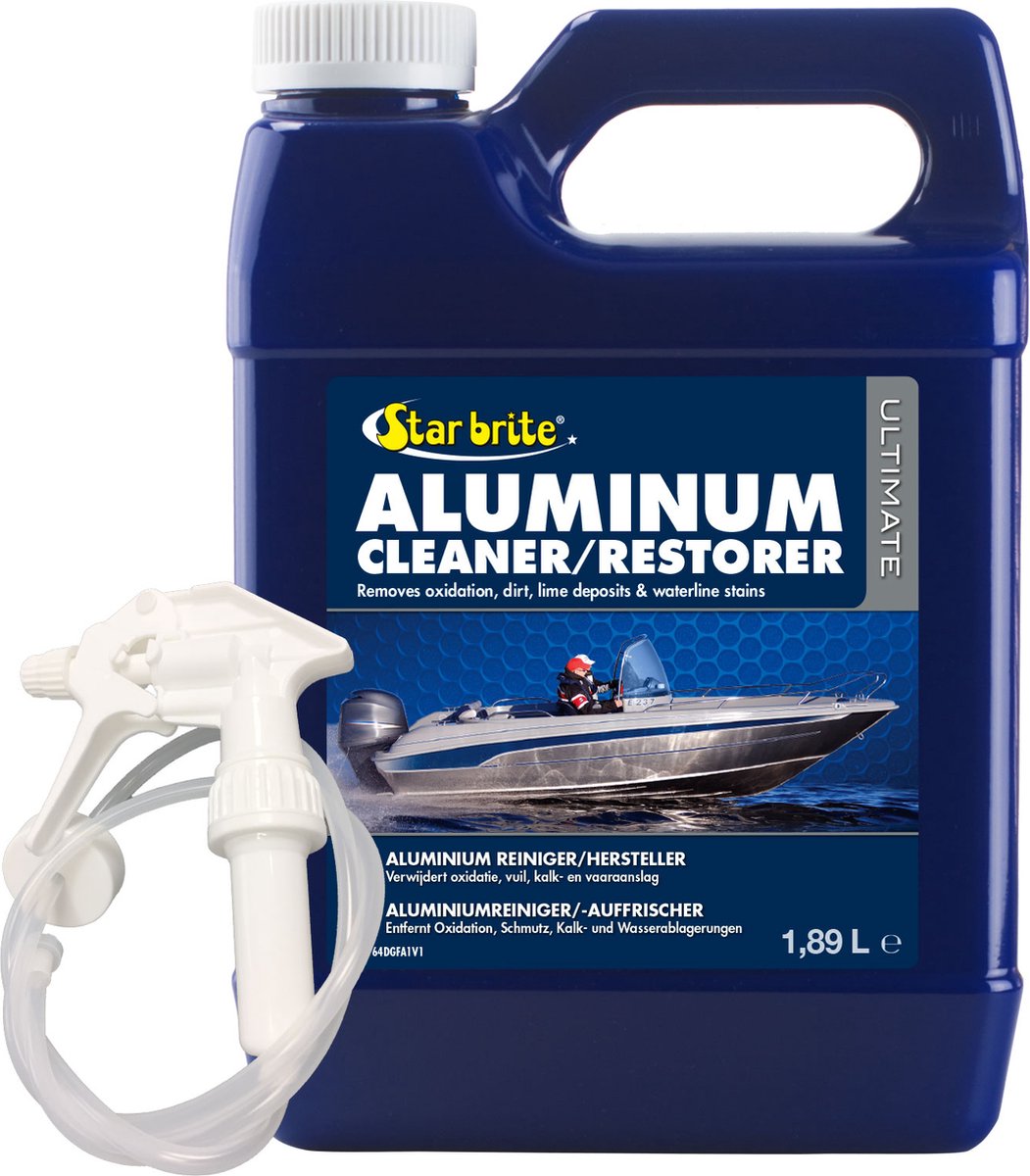 STAR BRITE Ultimate Aluminium Reiniger/Hersteller - Alu Boten, Jonboten, Visboten, Sloepen - 1,89 L