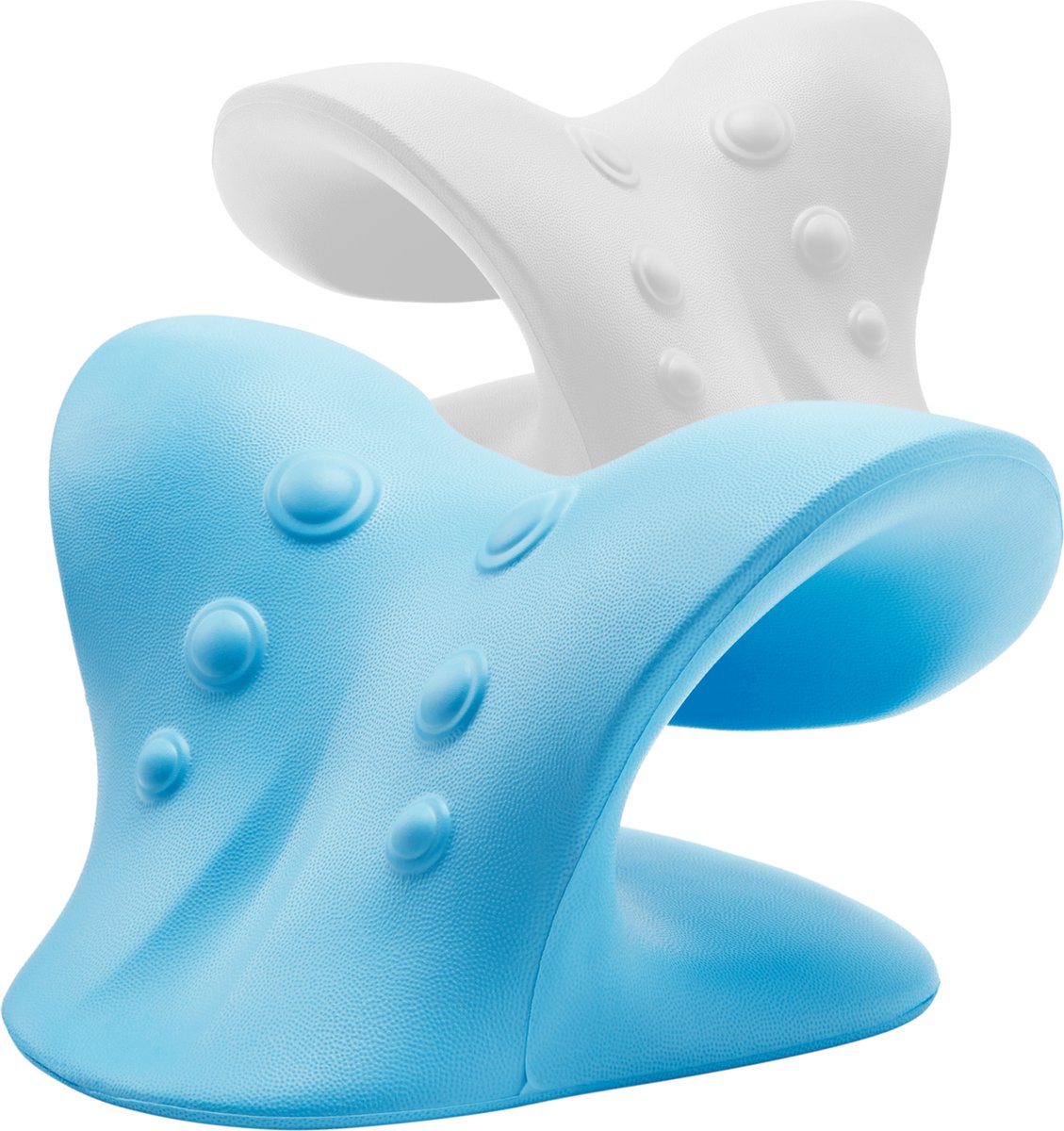Vivid Green Nekstretcher- Massage kussen - Voor rug- en nekklachten - Blauw