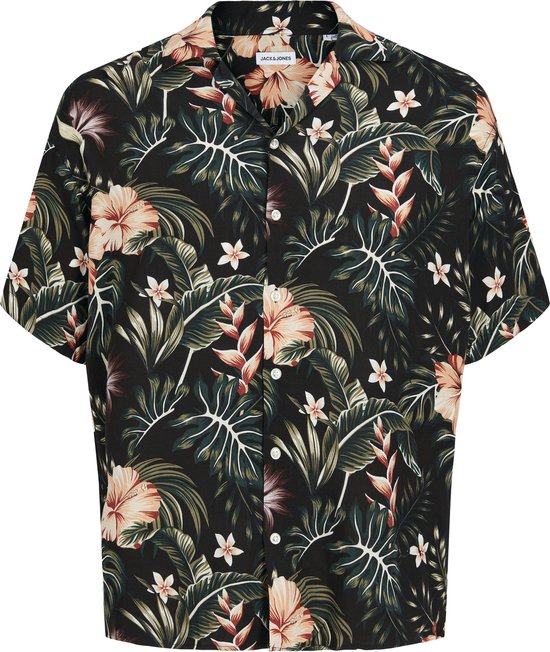 JACK&JONES JJEJEFF RESORT FLORAL SHIRT SS SN Heren Overhemd - Maat L