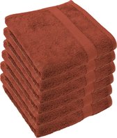 NatureMark 2-Pack Badhanddoeken 70x140cm, 100% Katoen, Wijnrood