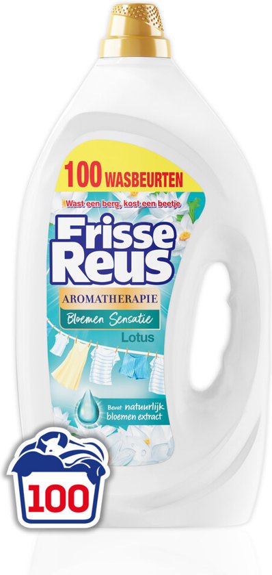 Frisse Reus Lotus Amandel Gel Vloeibaar Wasmiddel - Witte Was - Voordeelverpakking - 100 wasbeurten - Frisse Reus