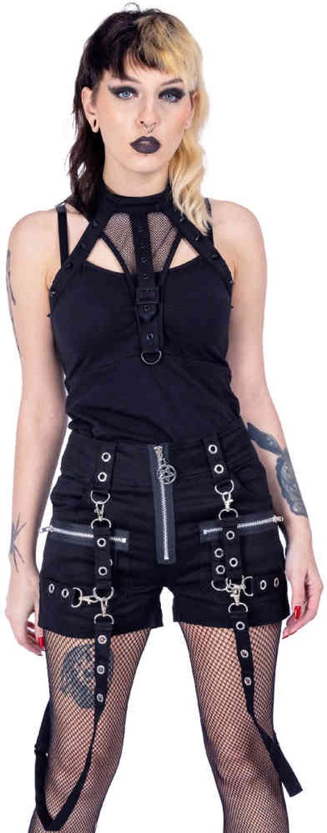 Heartless - Titania Korte broek - Taille, 32 inch - Zwart