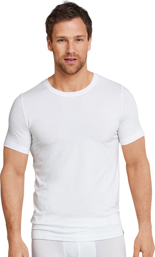 SCHIESSER Long Life Soft T-shirt (1-pack) - heren shirt korte mouwen wit - Maat:
