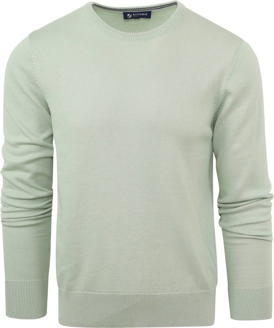 Adapté - Respect Oinix Pull O-Neck Vert Clair - Homme - Taille XXL - Coupe Slim
