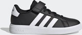 adidas Sportswear Grand Court Court Schoenen met Elastische Veters en Klittenband - Kinderen - Zwart- 30